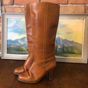 Vintage Thom Mcan Stacked Heel Boots 